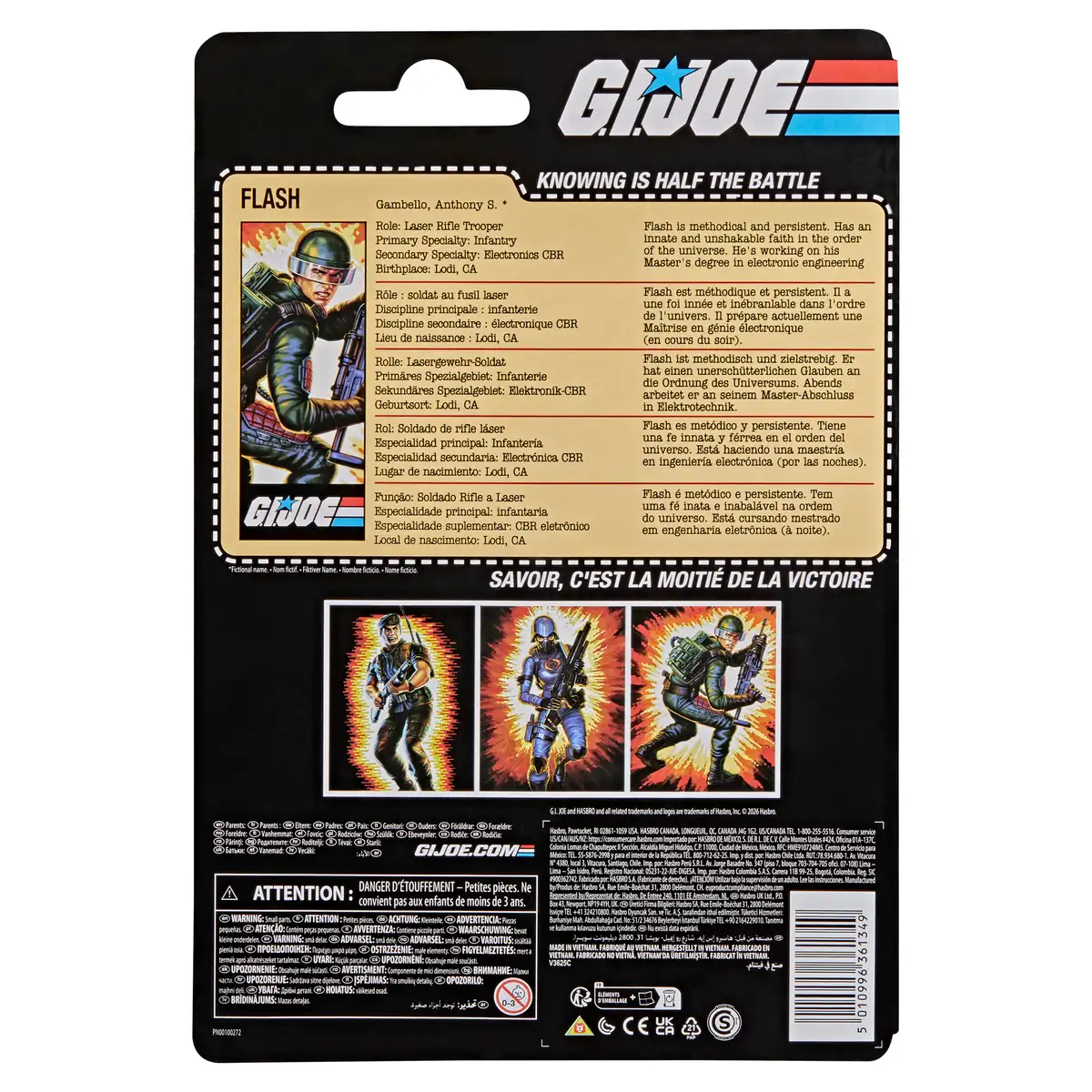 G.I. JOE CLASSIFIED SERIES RETRO CARDBACK ANTHONY FLASH GAMBELLO (6)