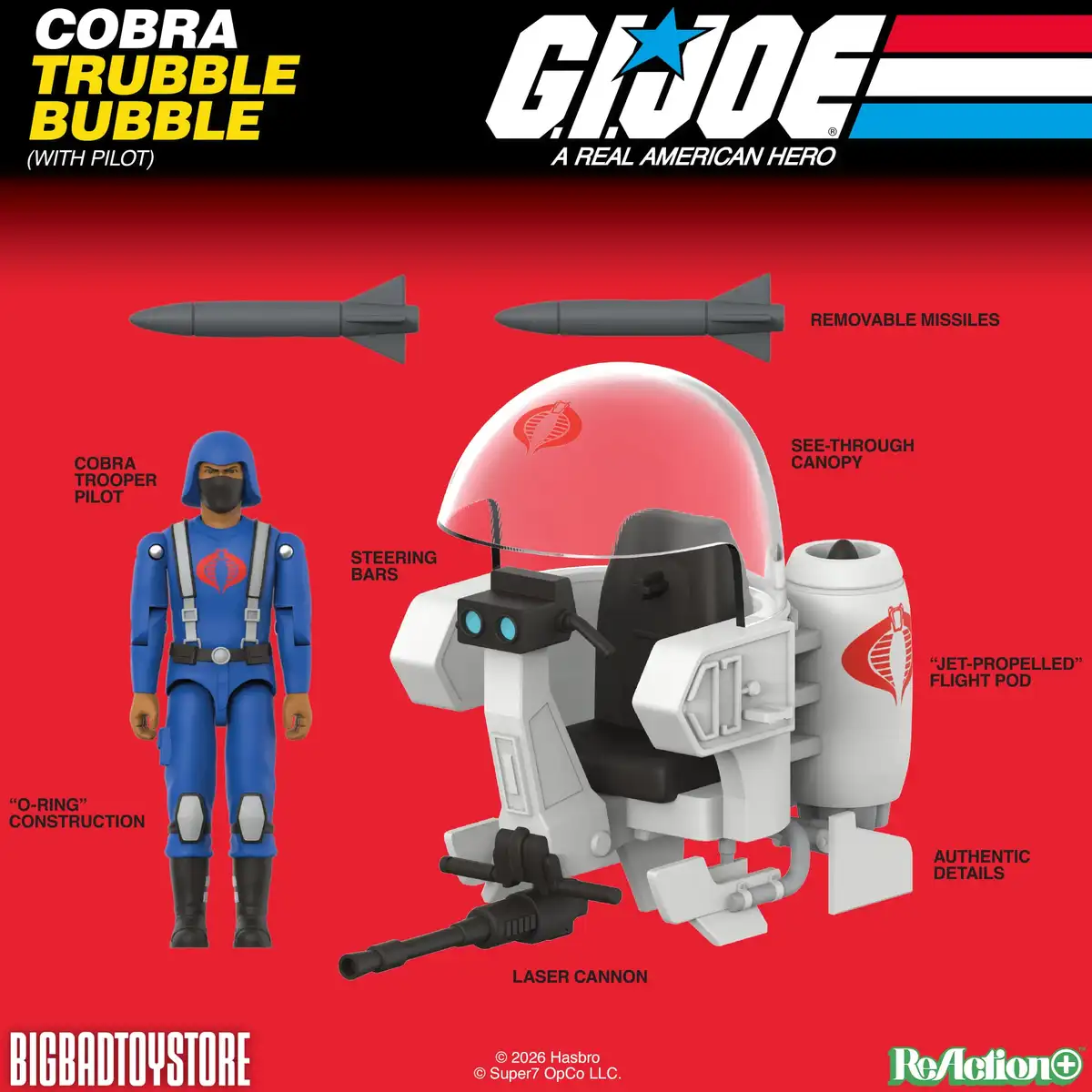 G.I. Joe ReAction+ Cobra Trubble Bubble SDCC 2026 BBTS Exclusive Vehicle with Figure 07