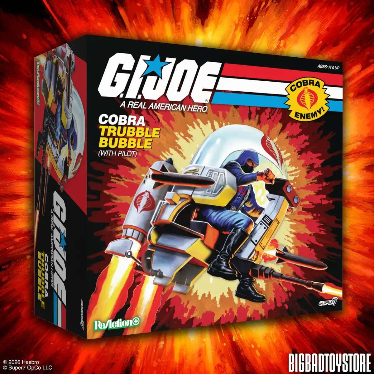 G.I. Joe ReAction+ Cobra Trubble Bubble SDCC 2026 BBTS Exclusive Vehicle with Figure 09