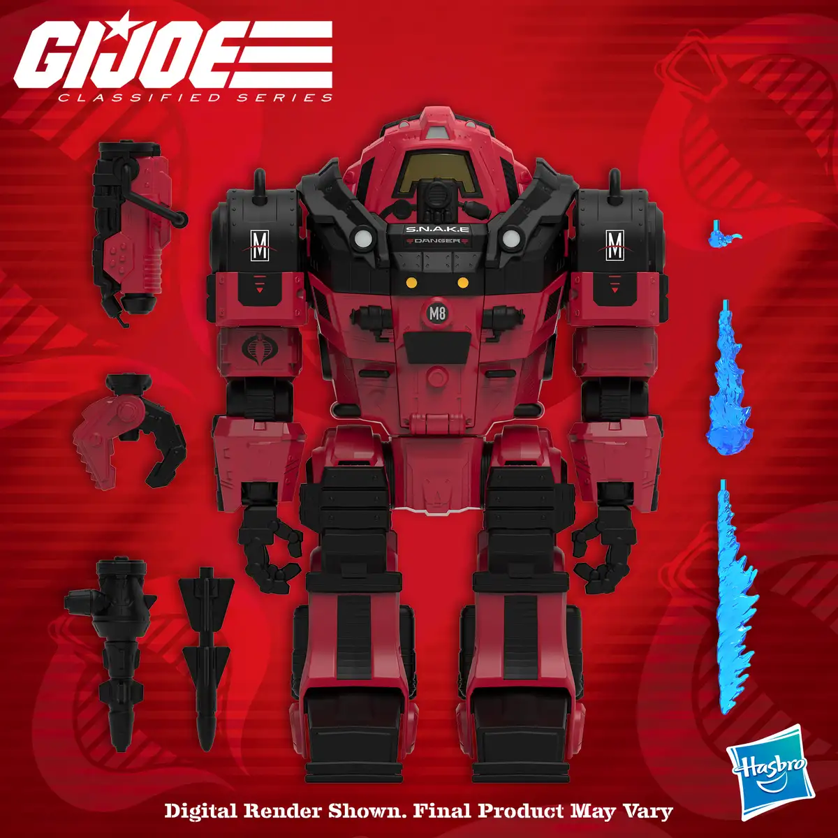 GI Joe Classified Series Crimson S.N.A.K.E. Armor Digital Render Reveal 1