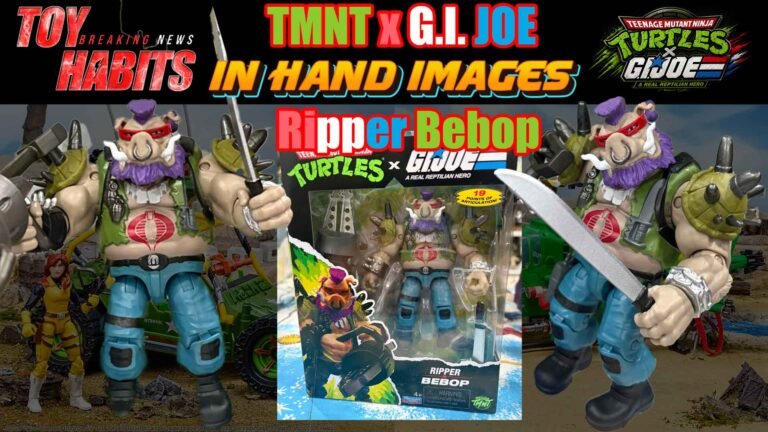 GI Joe Teenage Mutant Ninja Turtles Ripper Bebop In Hand Images