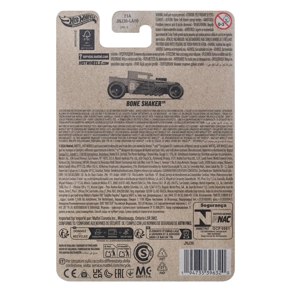 Hot Wheels Silver Series Masters of the Universe Bone Shaker 06