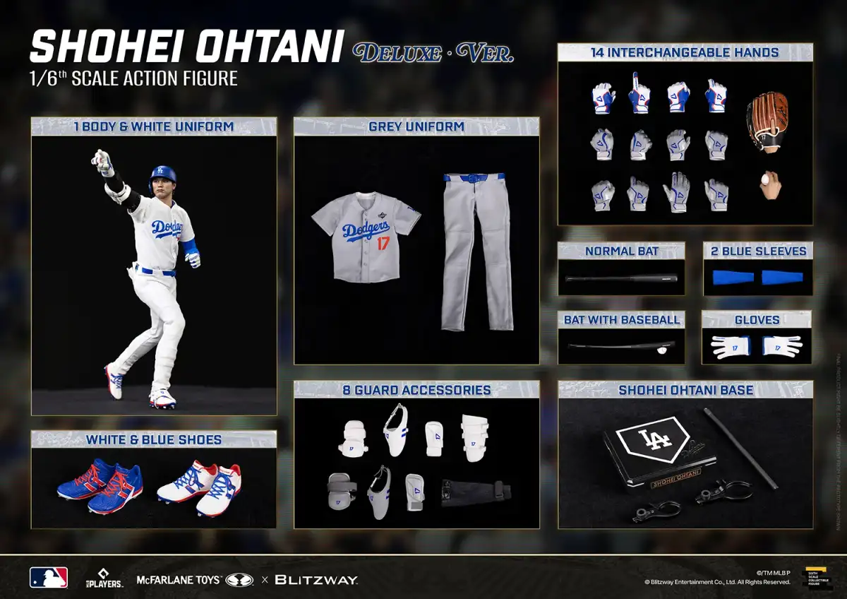 MLB SportsPicks Shohei Ohtani (Deluxe Ver.) 1 6 Scale Action Figure 31
