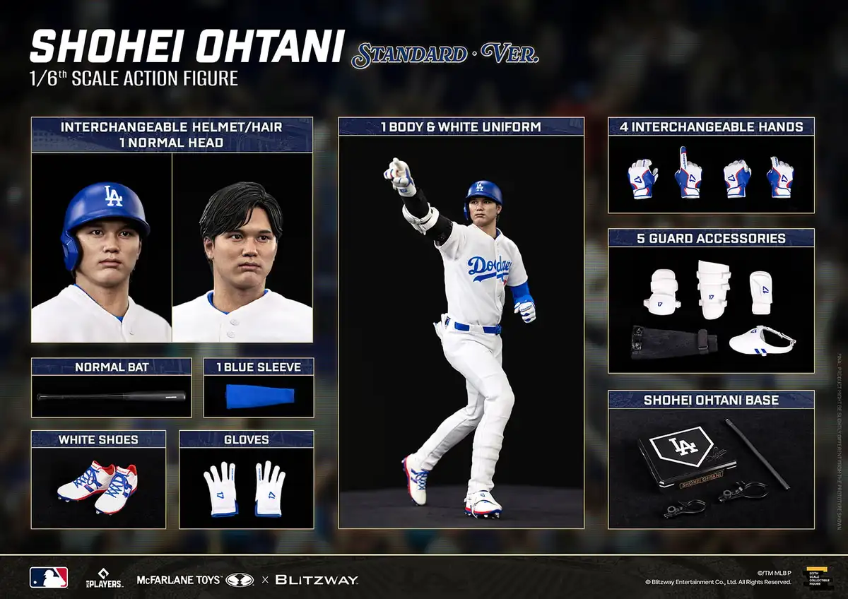 MLB SportsPicks Shohei Ohtani (Standard Ver.) 1 6 Scale Action Figure 30