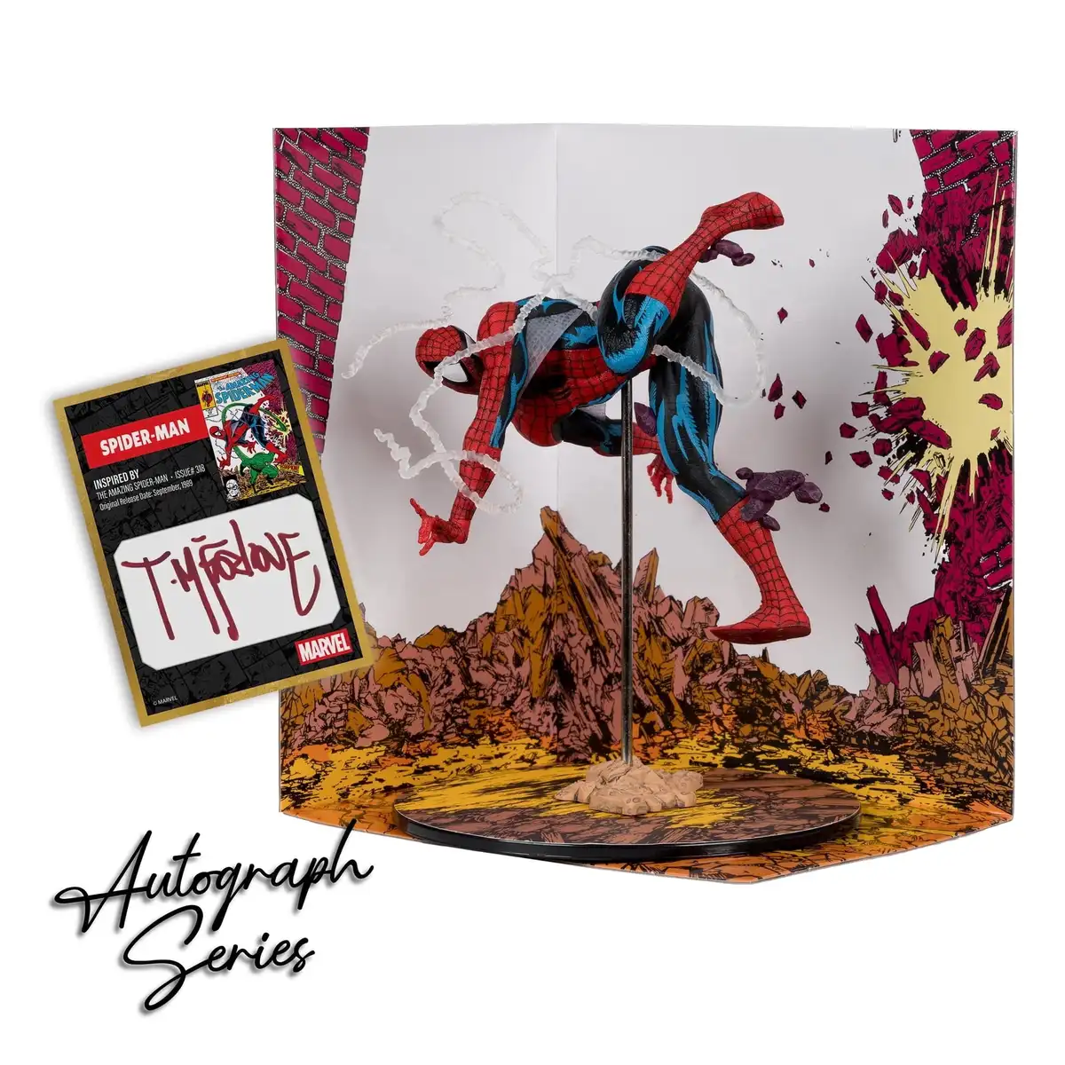 Marvel Spider Man 1 10th Scale Collectible Autograph Series Gold Label (Amazing Spider Man #318) 01