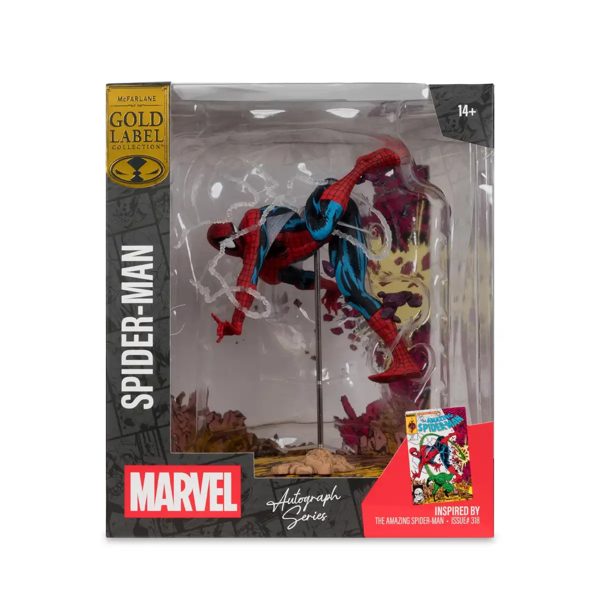 Marvel Spider Man 1 10th Scale Collectible Autograph Series Gold Label (Amazing Spider Man #318) 08