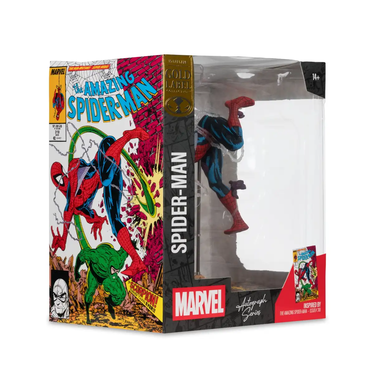 Marvel Spider Man 1 10th Scale Collectible Autograph Series Gold Label (Amazing Spider Man #318) 09