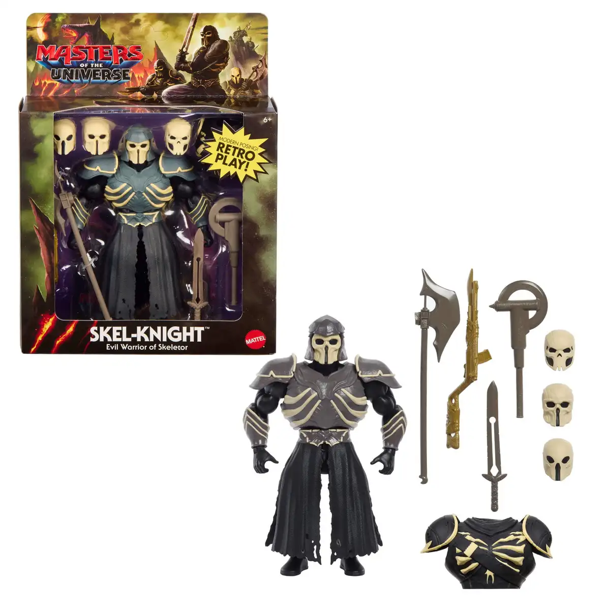Masters of the Universe 2026 Movie Origins Deluxe Skel Knight Action Figure Toy, Skeletor Warrior 01