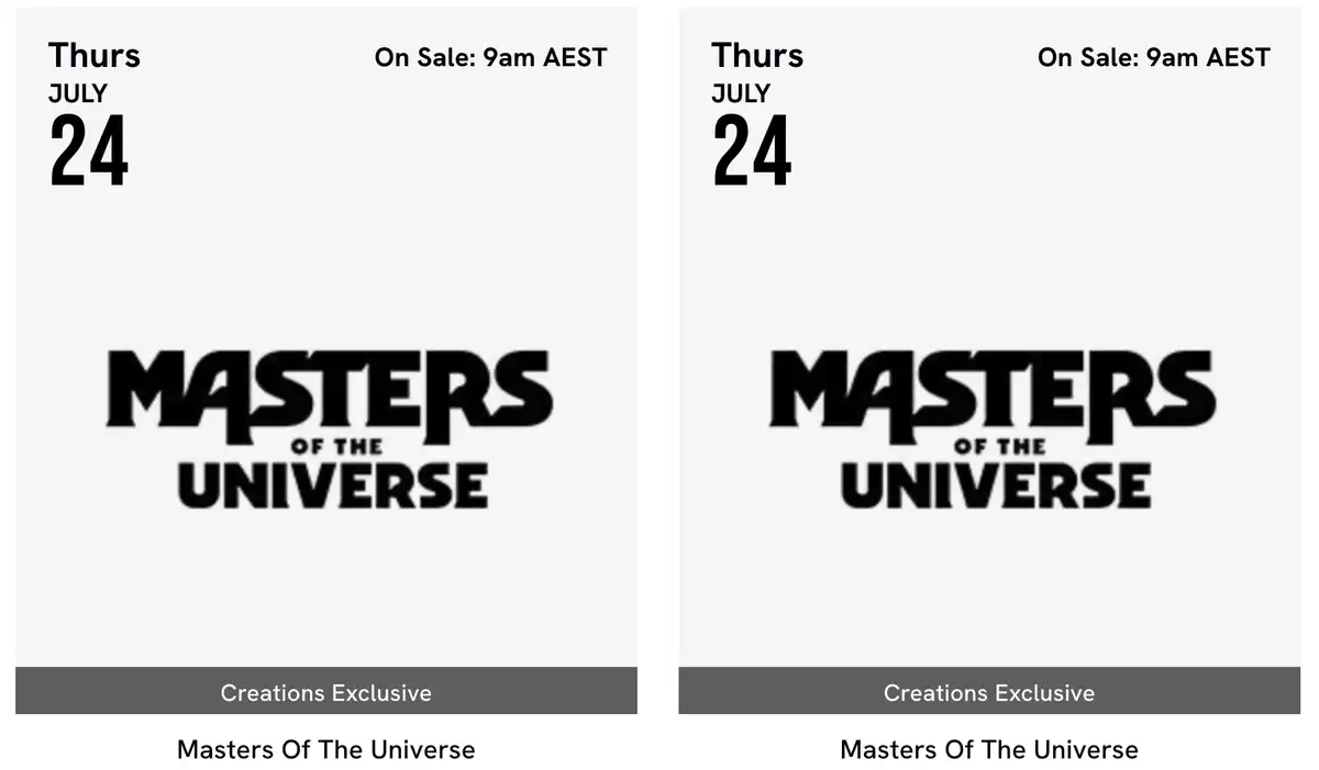 Masters of the Universe Mattel Creations July 24 2026 Drops