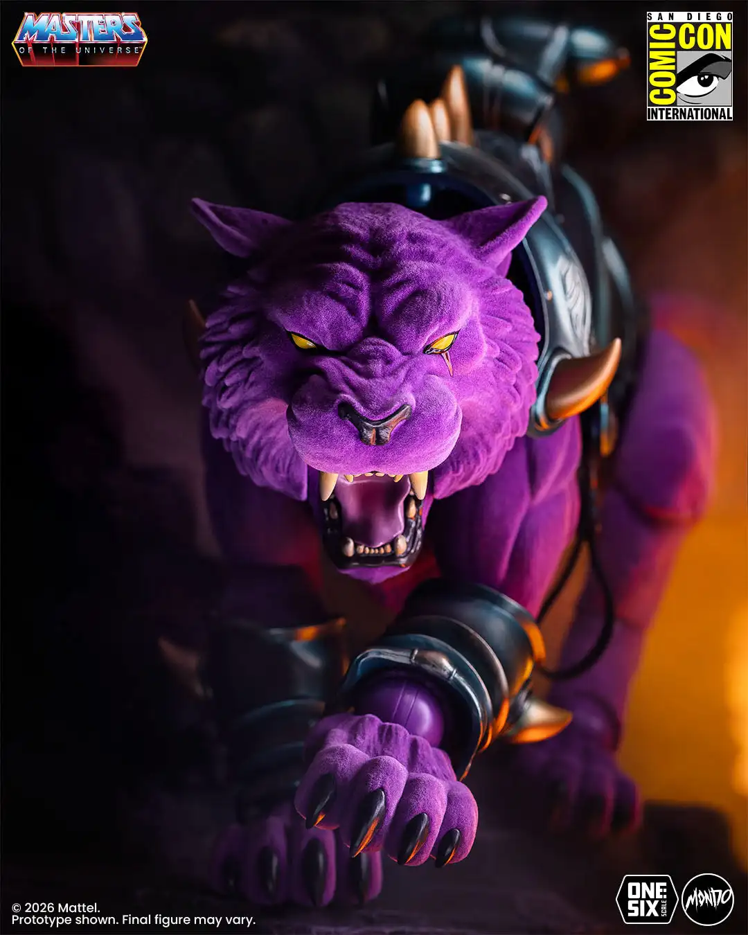 Masters of the Universe Panthor 1 6 Scale Figure Flocked Limited Edition 01