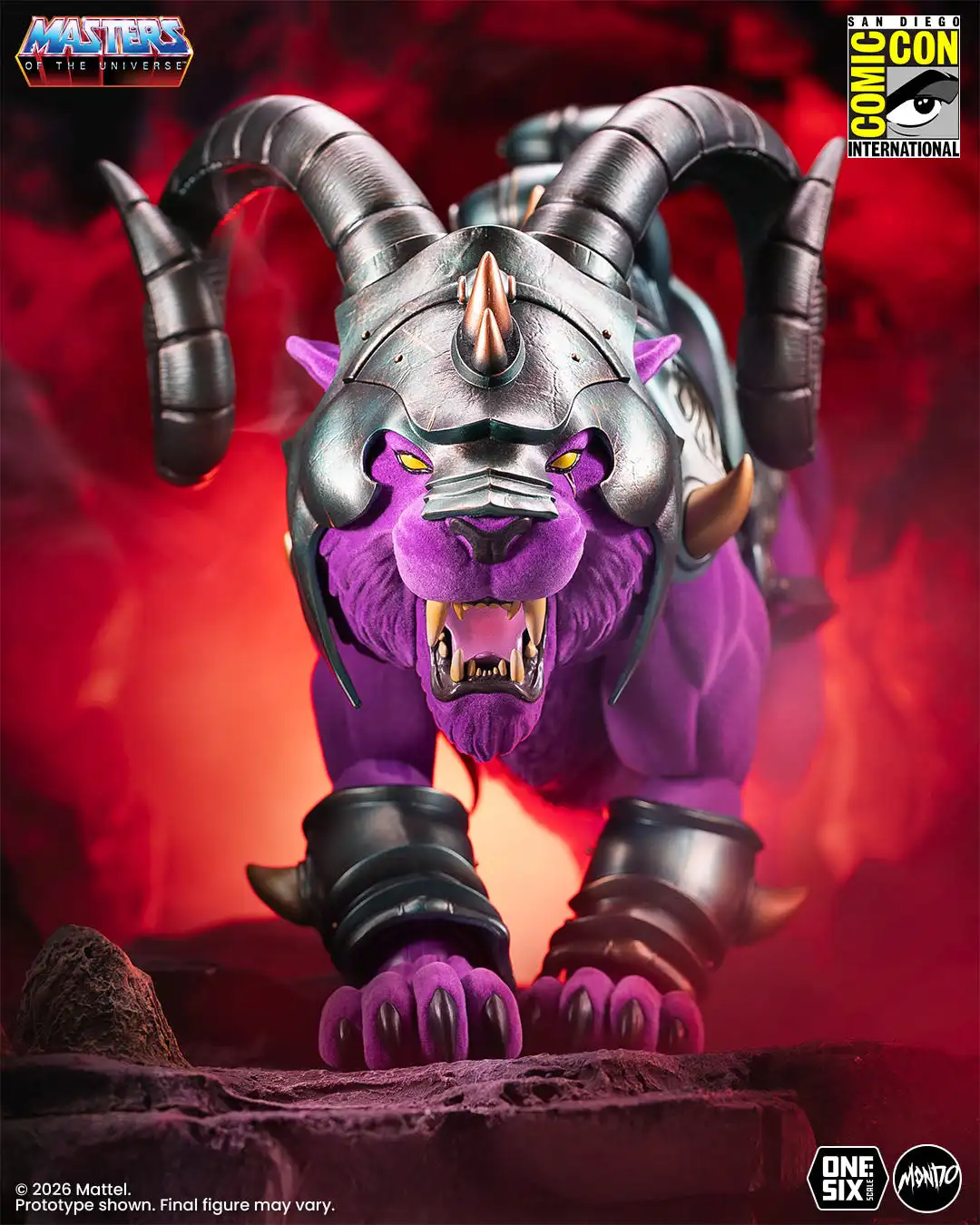 Masters of the Universe Panthor 1 6 Scale Figure Flocked Limited Edition 06