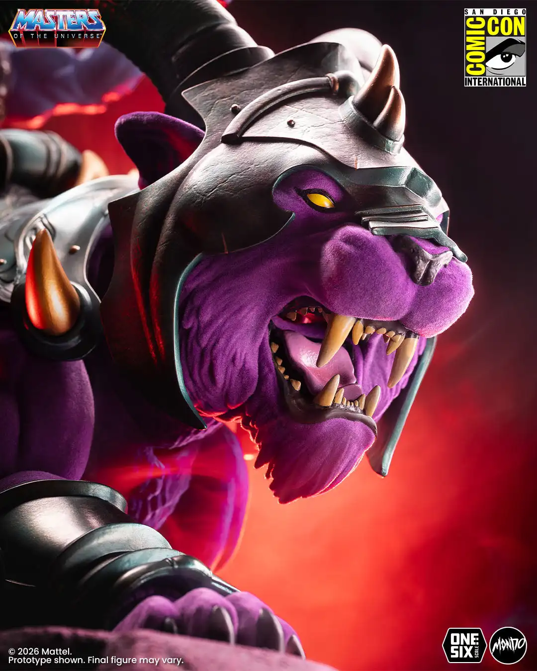 Masters of the Universe Panthor 1 6 Scale Figure Flocked Limited Edition 10