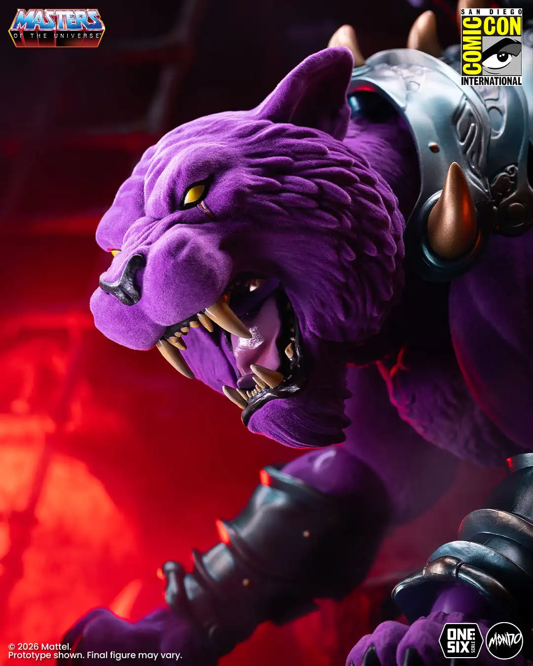 Masters of the Universe Panthor 1 6 Scale Figure Flocked Limited Edition 12