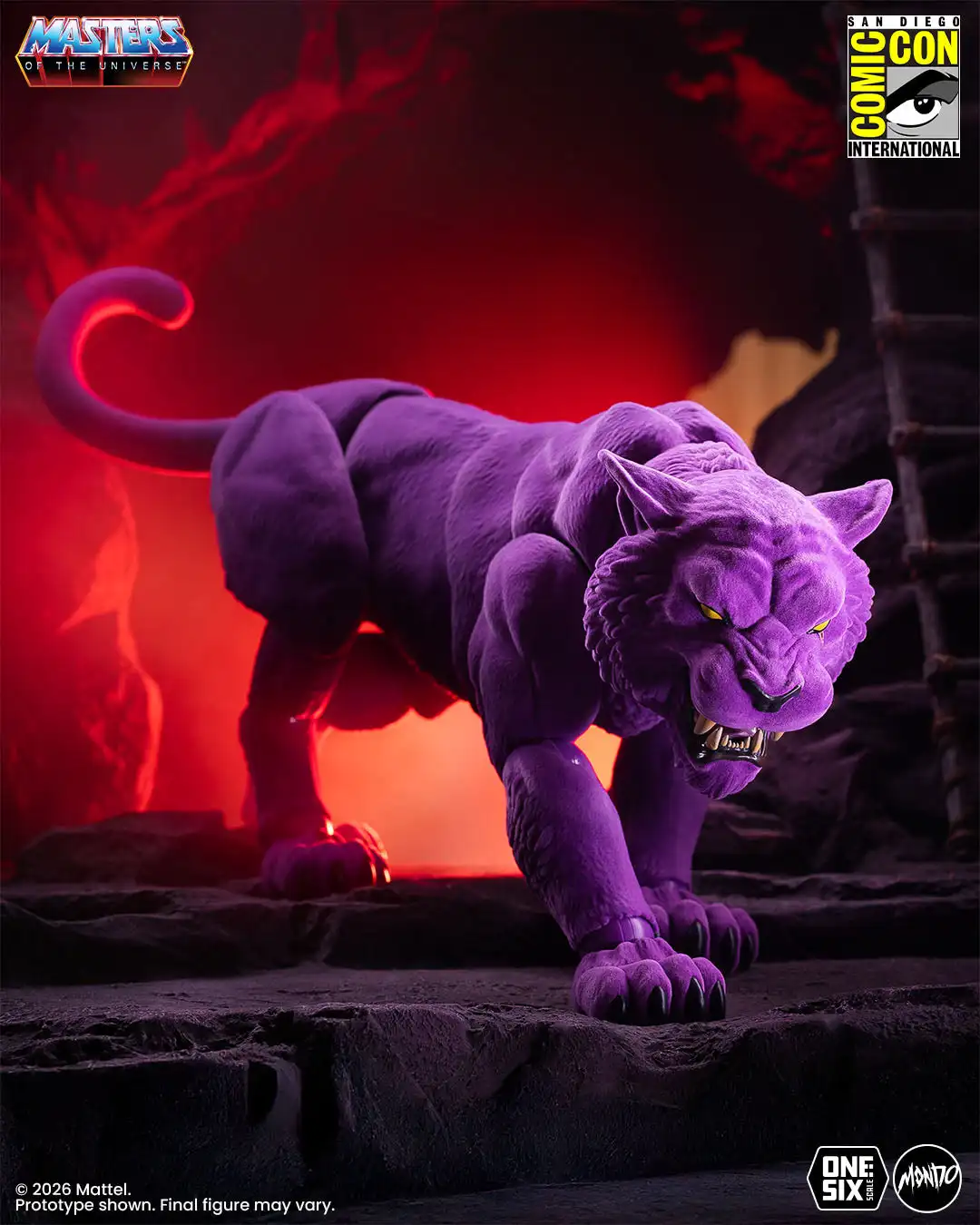 Masters of the Universe Panthor 1 6 Scale Figure Flocked Limited Edition 13