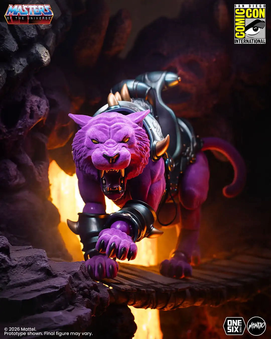 Masters of the Universe Panthor 1 6 Scale Figure Flocked Limited Edition 15