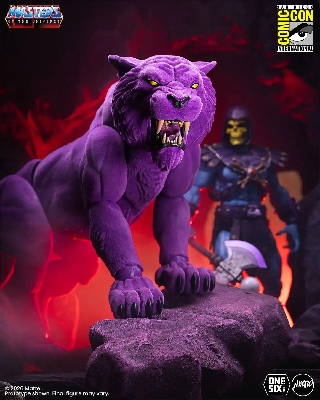Masters of the Universe Panthor 1 6 Scale Figure Flocked Limited Edition 16