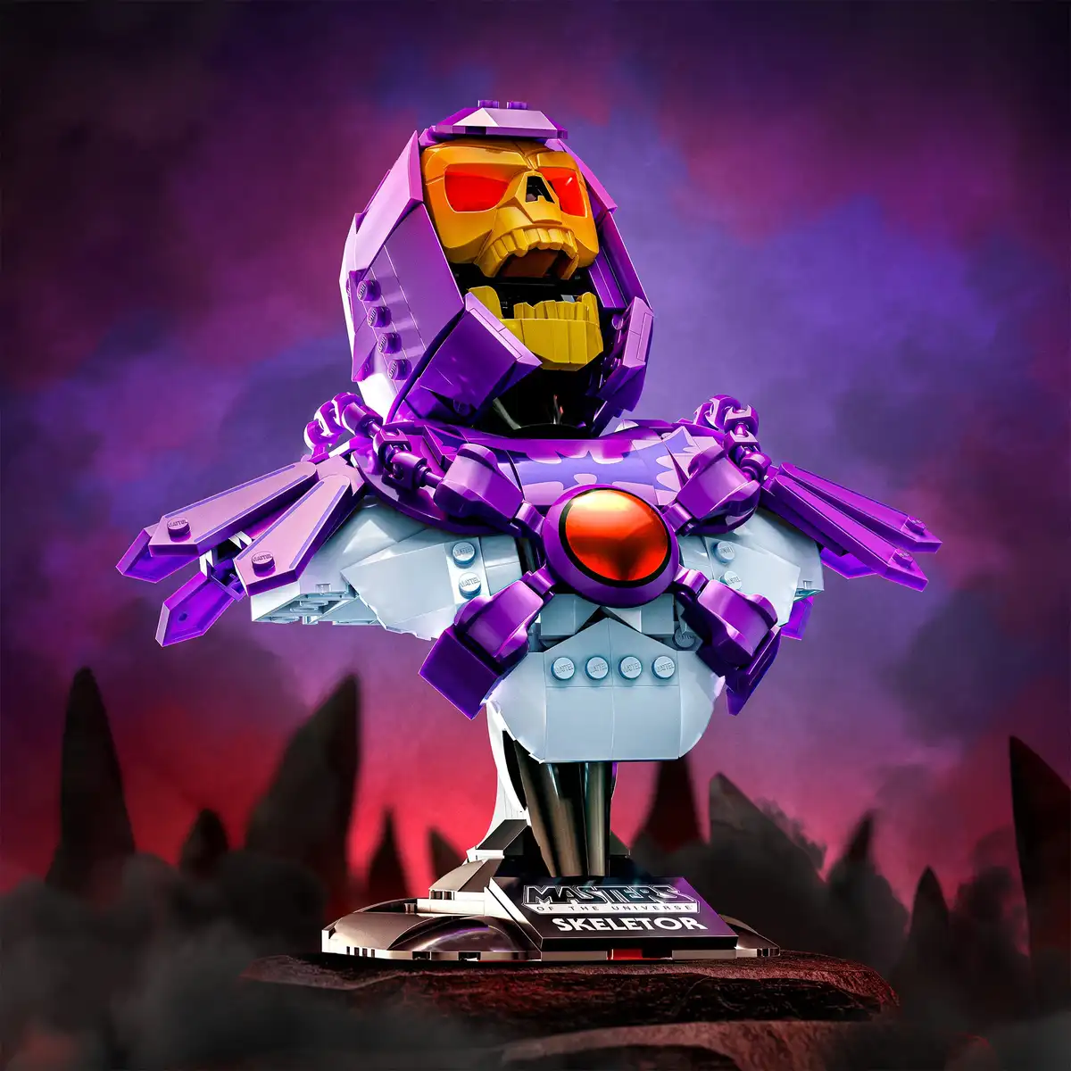 Mattel Brick Shop Masters of the Universe Buildable Skeletor Bust 02
