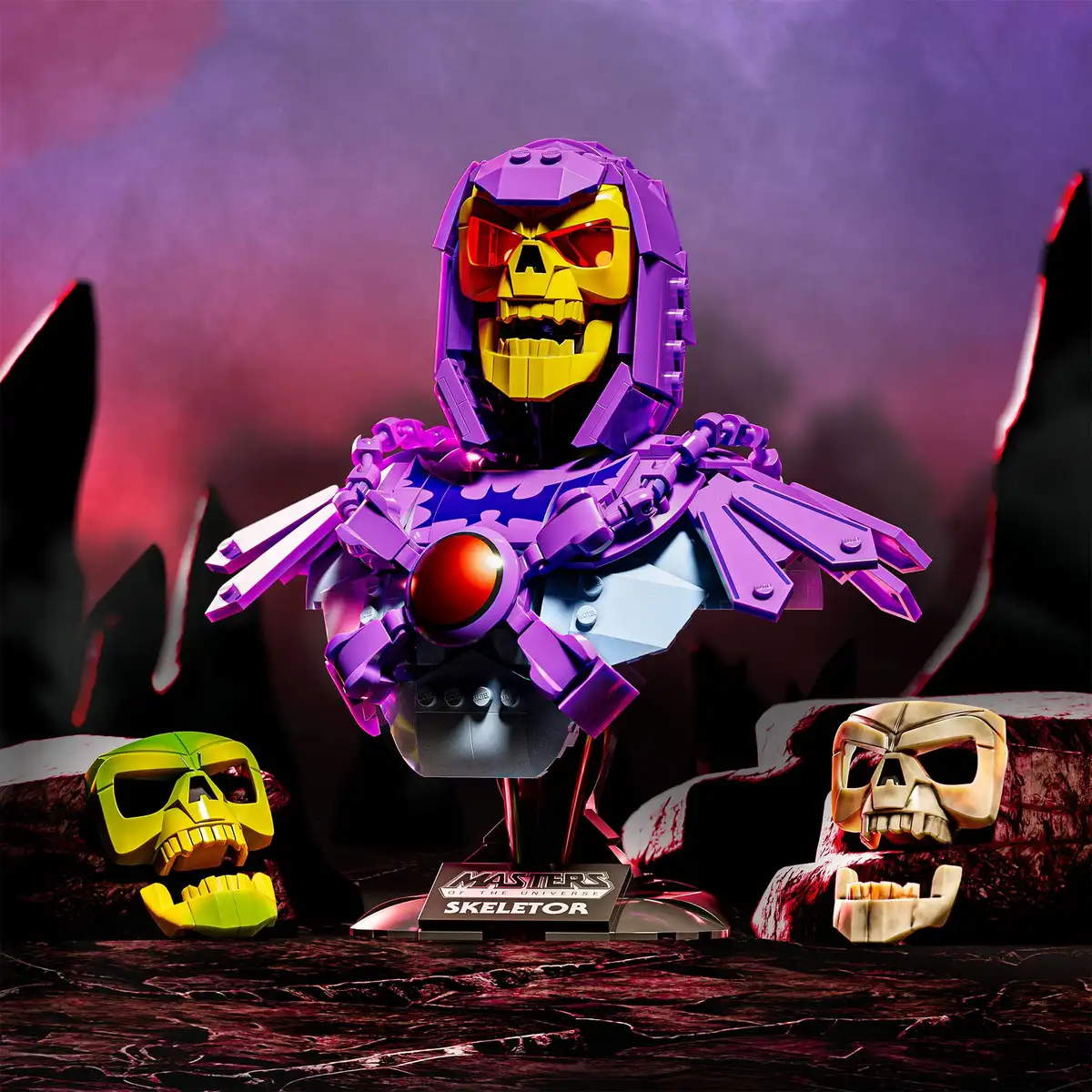 Mattel Brick Shop Masters of the Universe Buildable Skeletor Bust 03