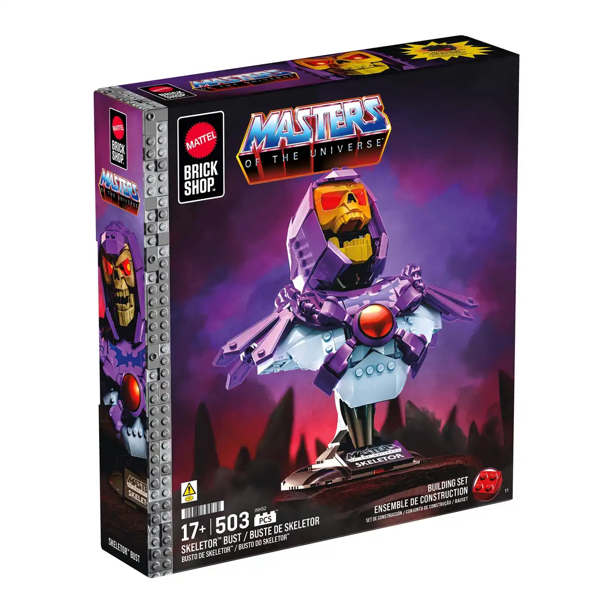 Mattel Brick Shop Masters of the Universe Buildable Skeletor Bust 09