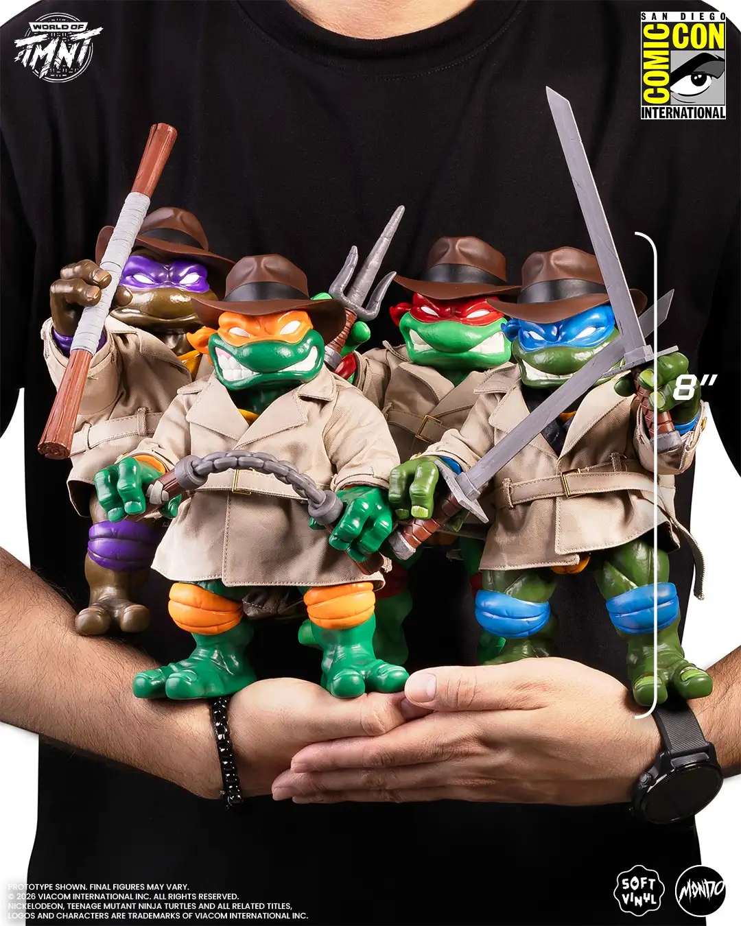 Mondo TMNT Undercover Turtles Soft Vinyl SDCC 2026 Exclusives 1