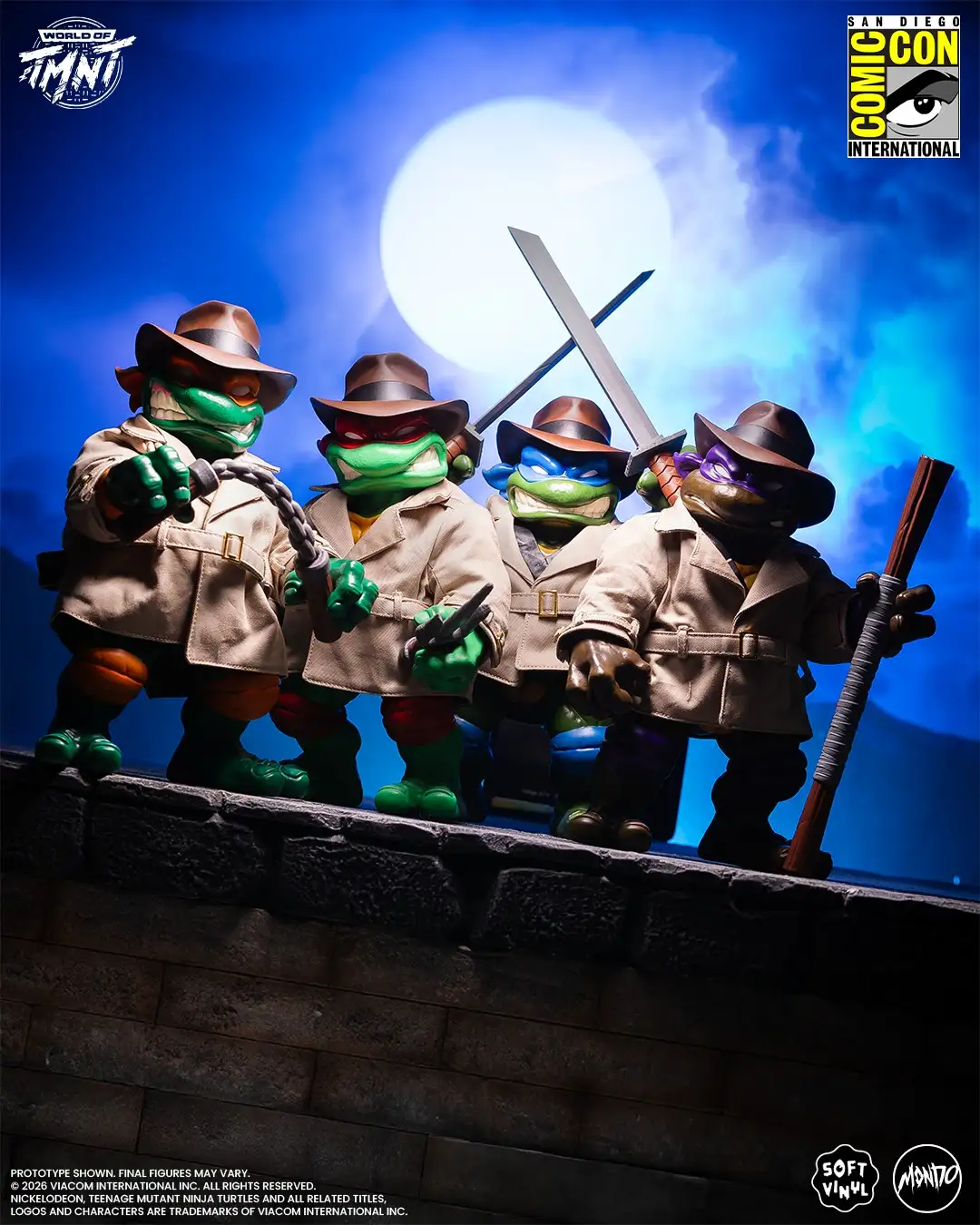 Mondo TMNT Undercover Turtles Soft Vinyl SDCC 2026 Exclusives 10