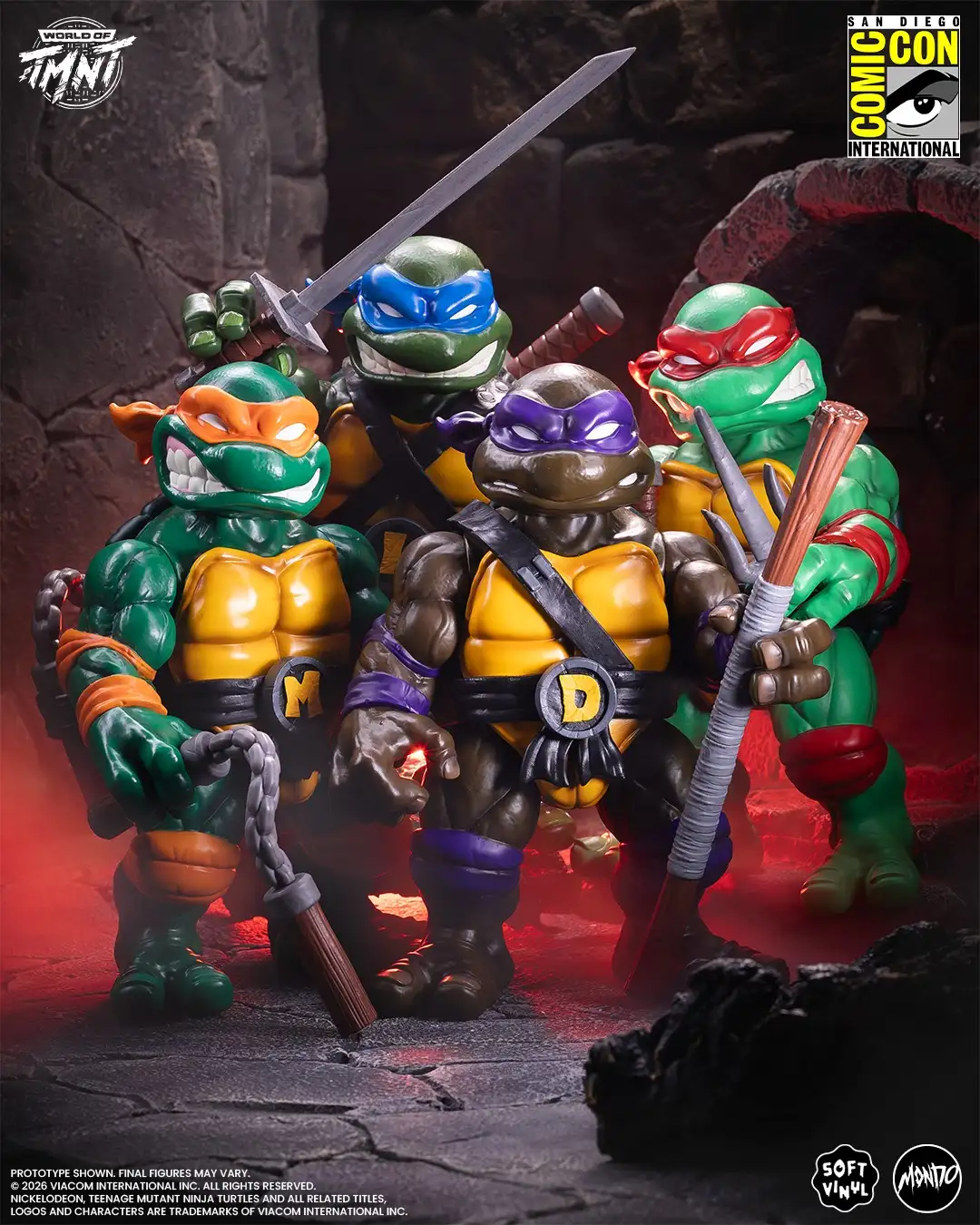 Mondo TMNT Undercover Turtles Soft Vinyl SDCC 2026 Exclusives 8