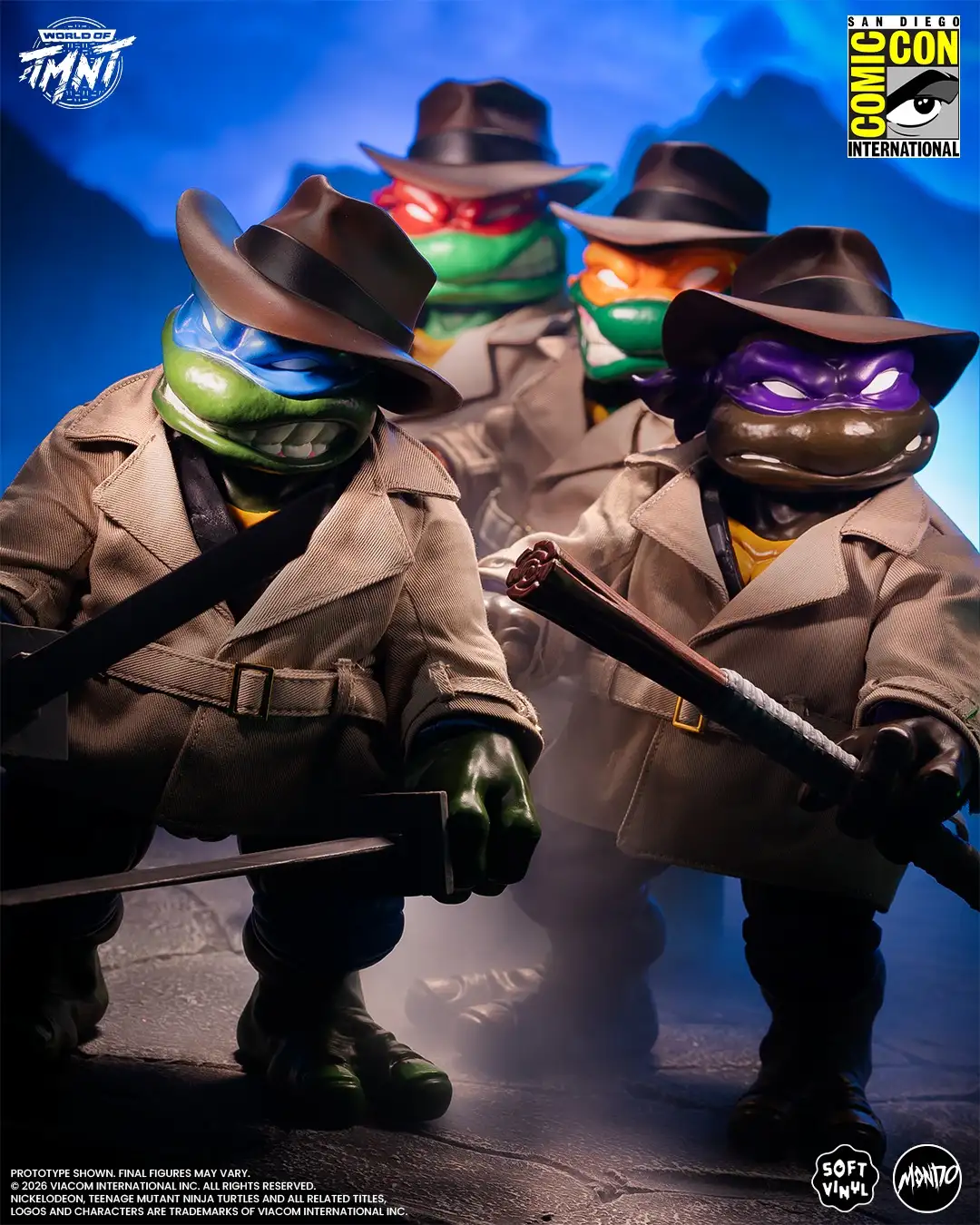 Mondo TMNT Undercover Turtles Soft Vinyl SDCC 2026 Exclusives 9
