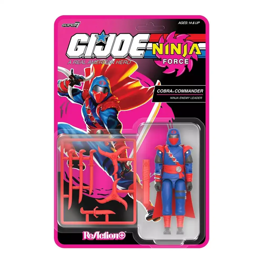 Ninja Force Cobra Commander Super GI Joe ReAction+ 1a