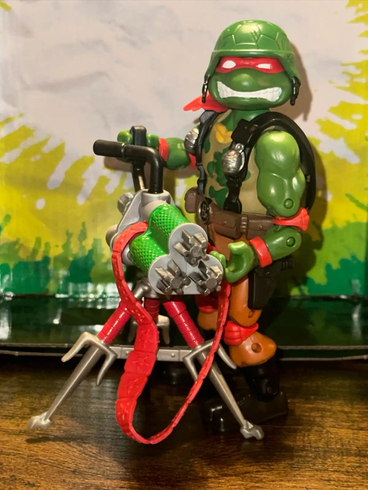 Roadblock Raphael TMNT X GI Joe Wave 1 In Hand 4