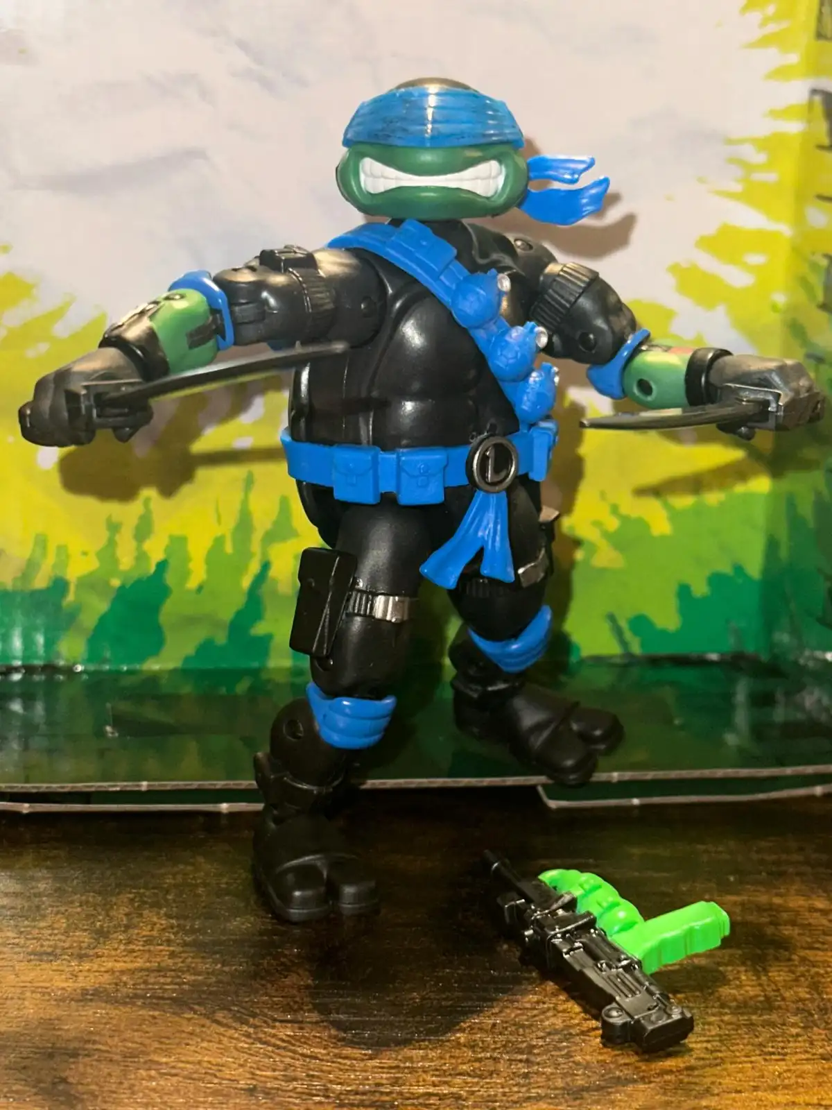 Snake Eyes Leo TMNT X GI Joe Wave 1 In Hand 4