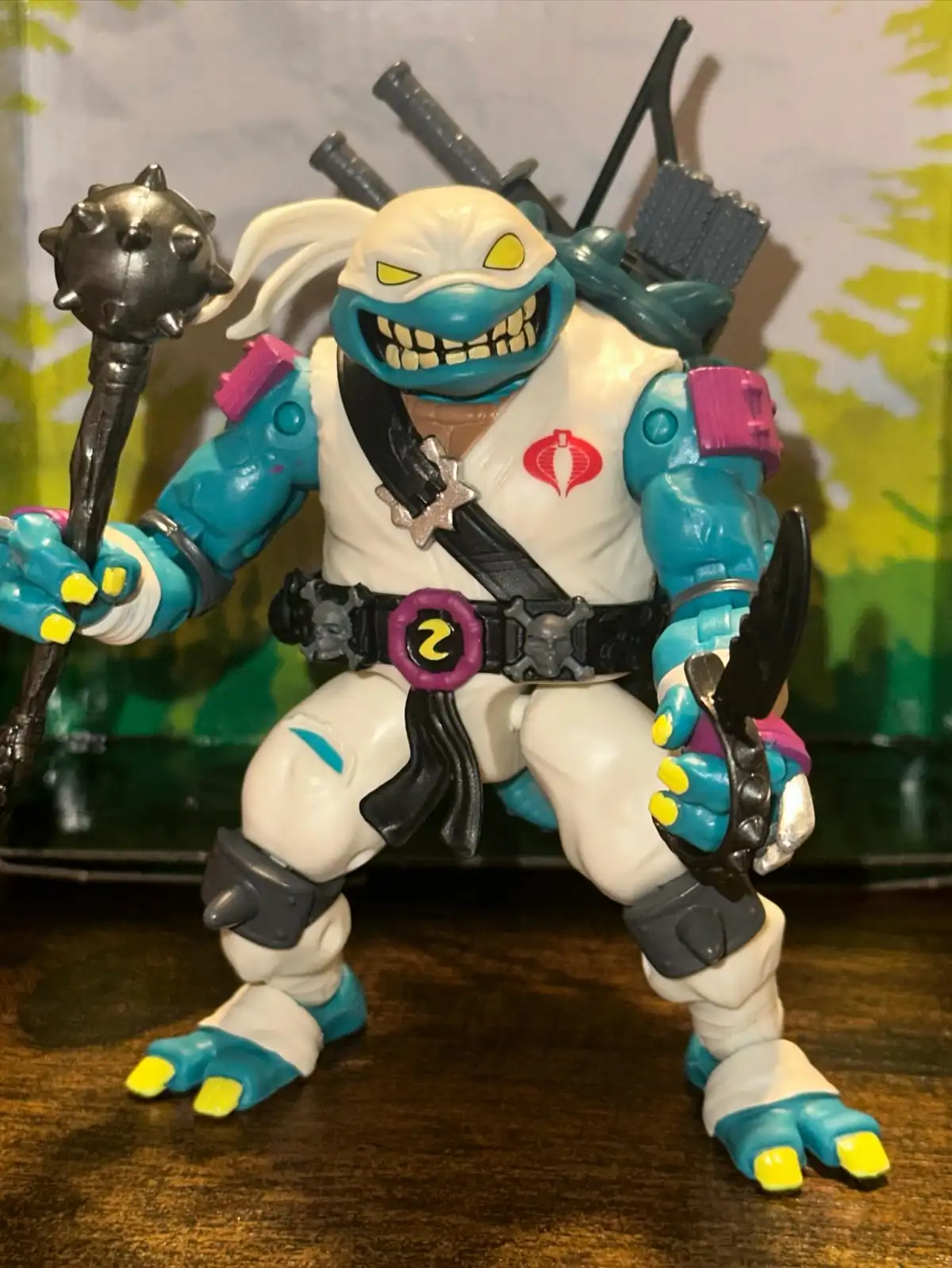 Stormshadow Slash TMNT X GI Joe Wave 1 In Hand 4