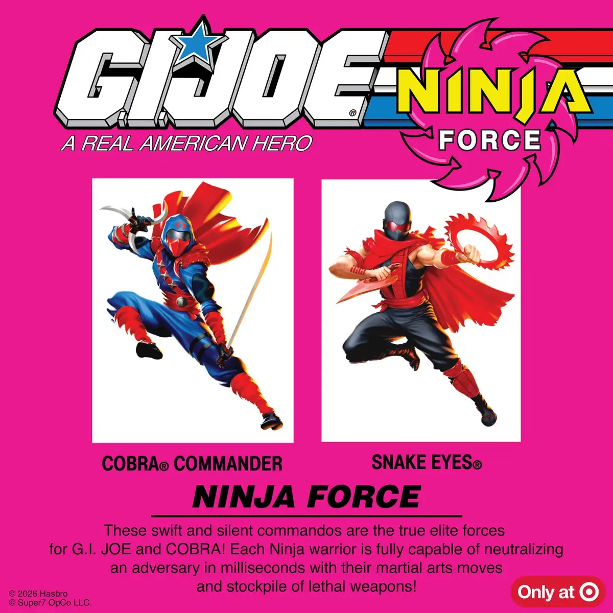 Super7 GI Joe ReAction+ Ninja Force Target Exclusives 1