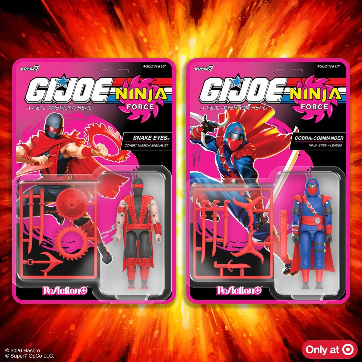 Super7 GI Joe ReAction+ Ninja Force Target Exclusives 3