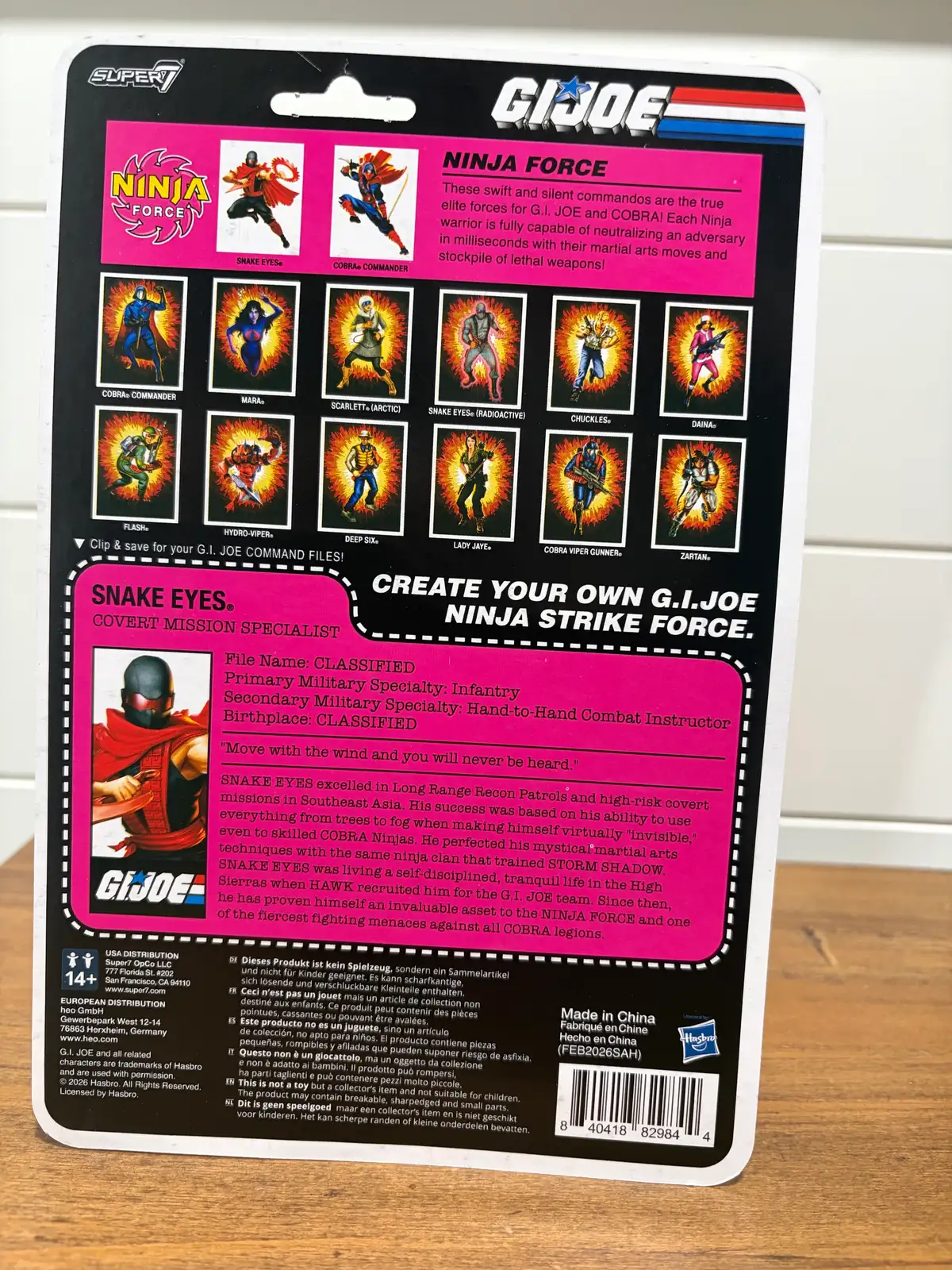 Super7 GI Joe ReAction+ Ninja Force Target Exclusives IH 12