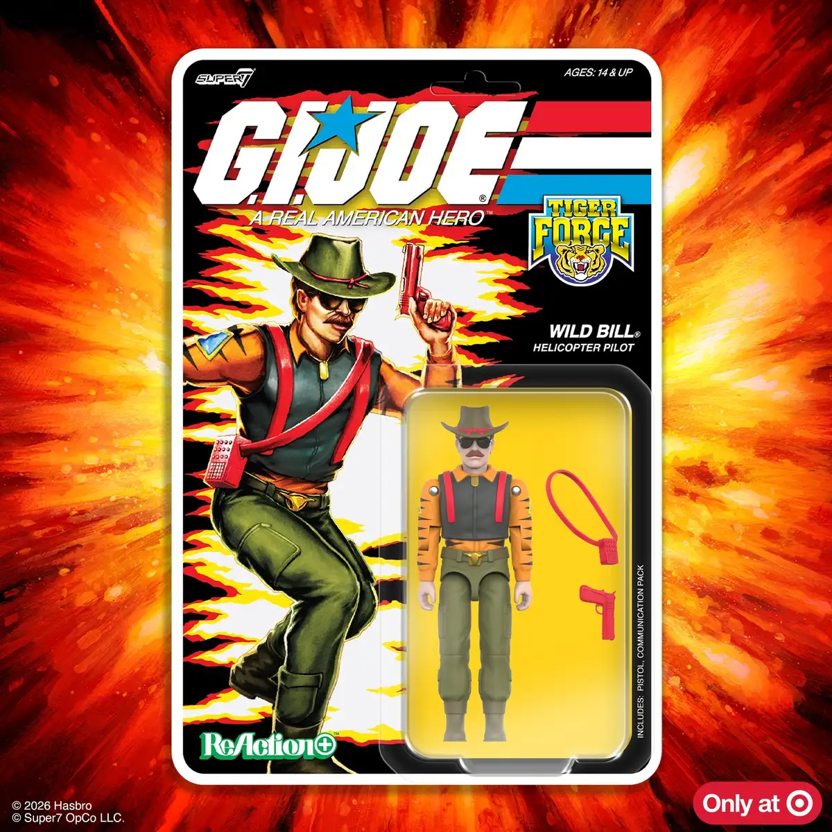 Super7 GI Joe ReAction+ Tiger Force Wild Bill Target Exclusive IH 1