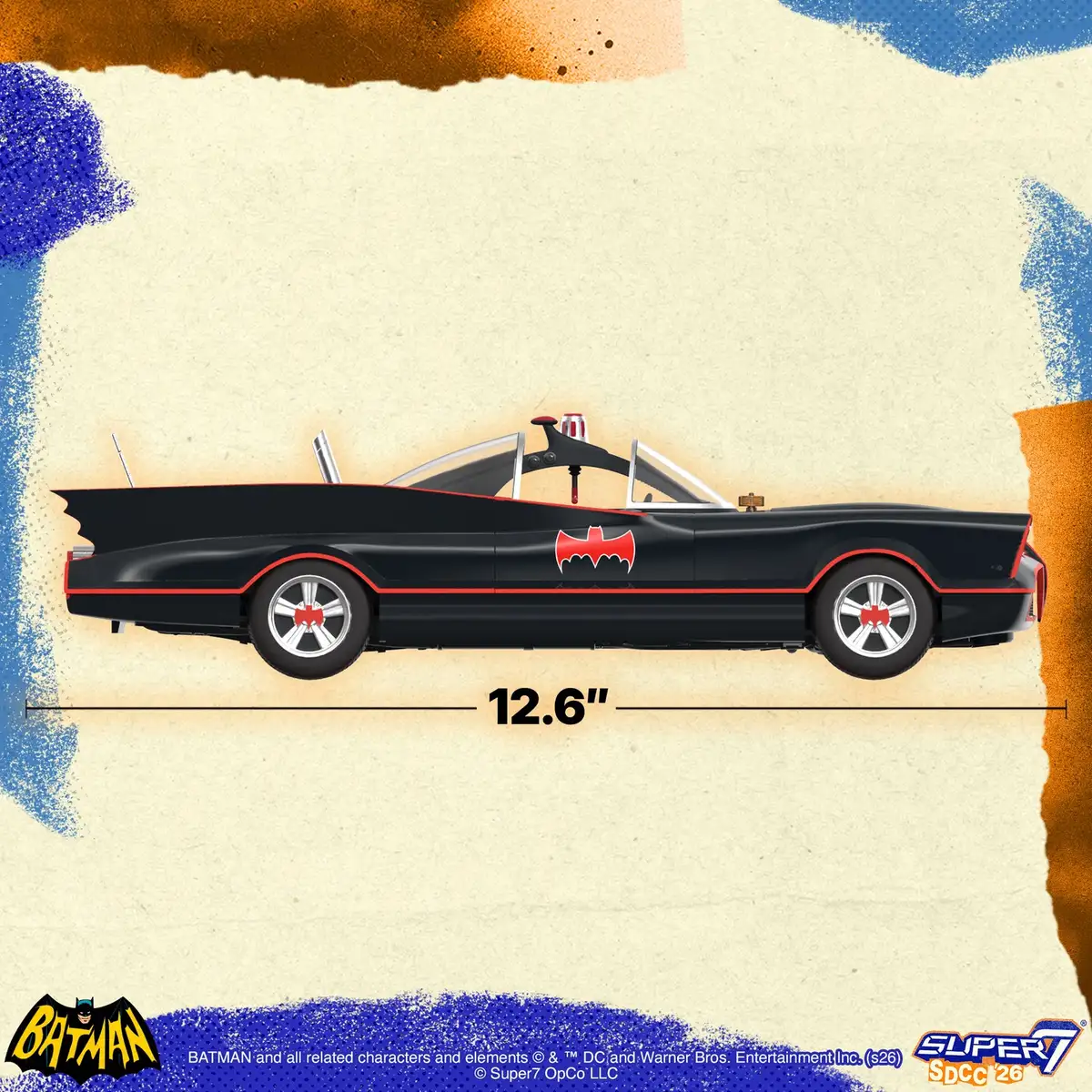 Super7 Metallic Super Cyborg 67' Batmobile SDCC 2026 Exclusive 6