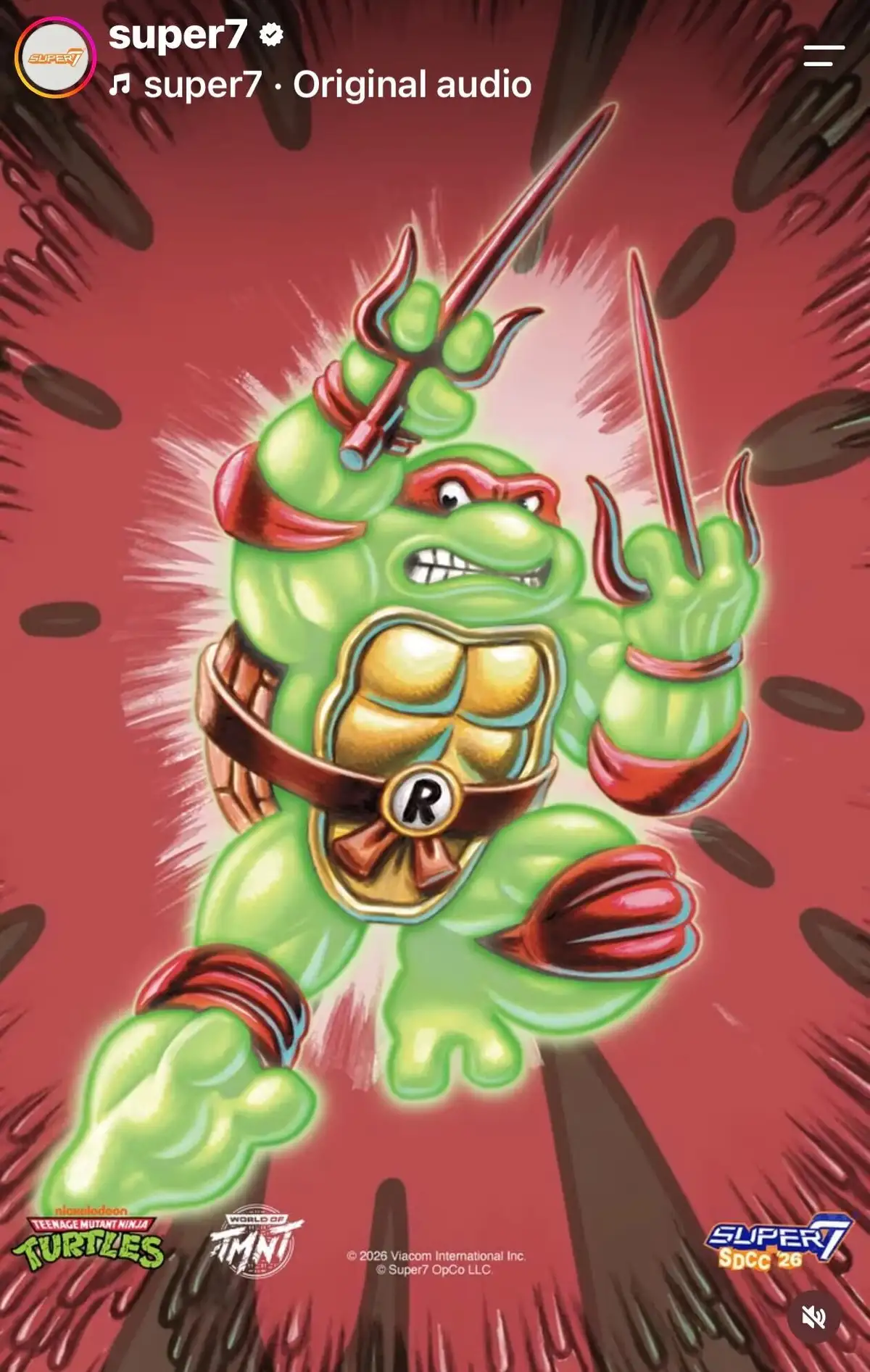 Super7 TMNT ReAction+ Mutagan Ooze SDCC 2026 Exclusive 4 Pack 3