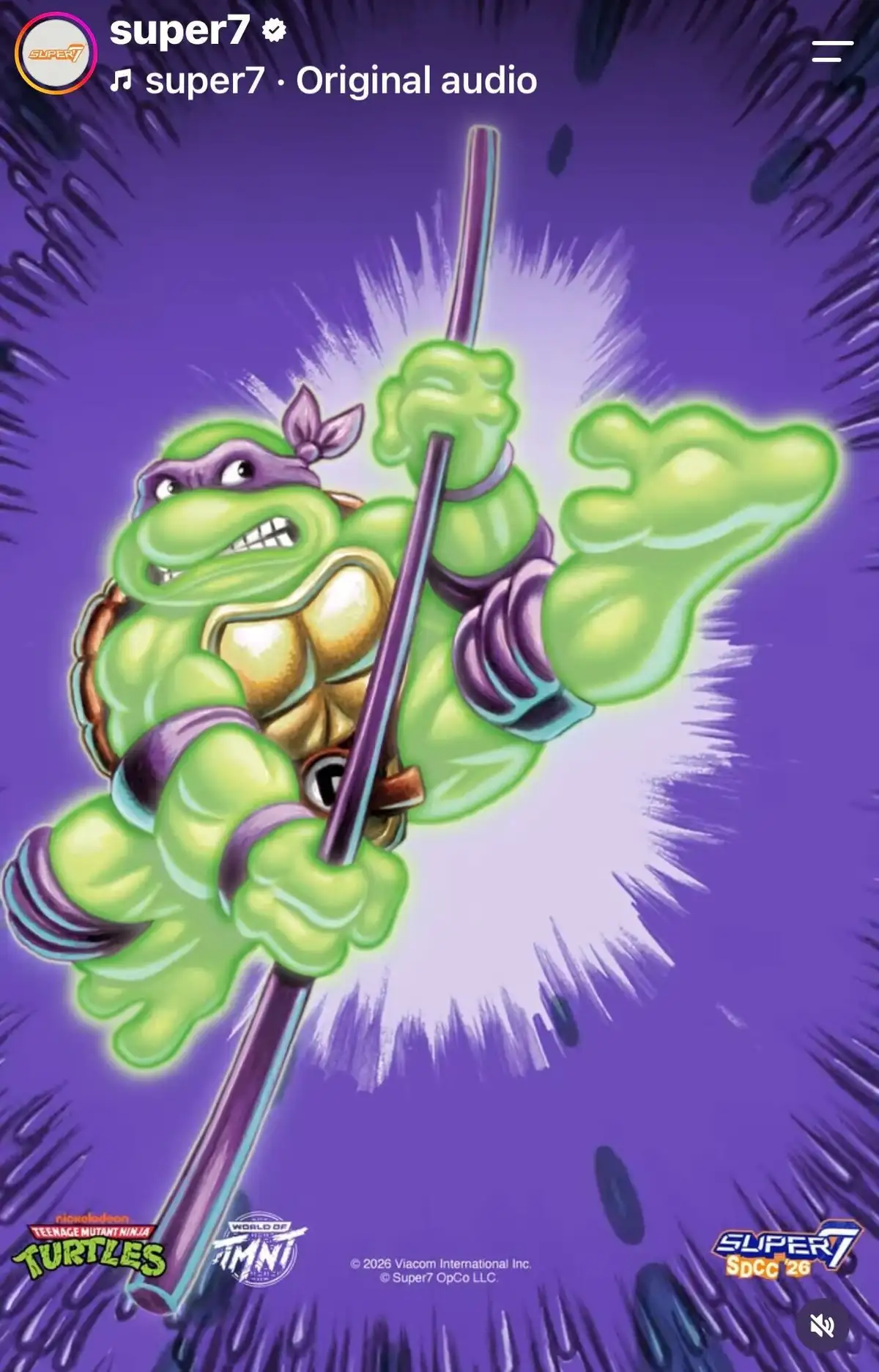 Super7 TMNT ReAction+ Mutagan Ooze SDCC 2026 Exclusive 4 Pack 4