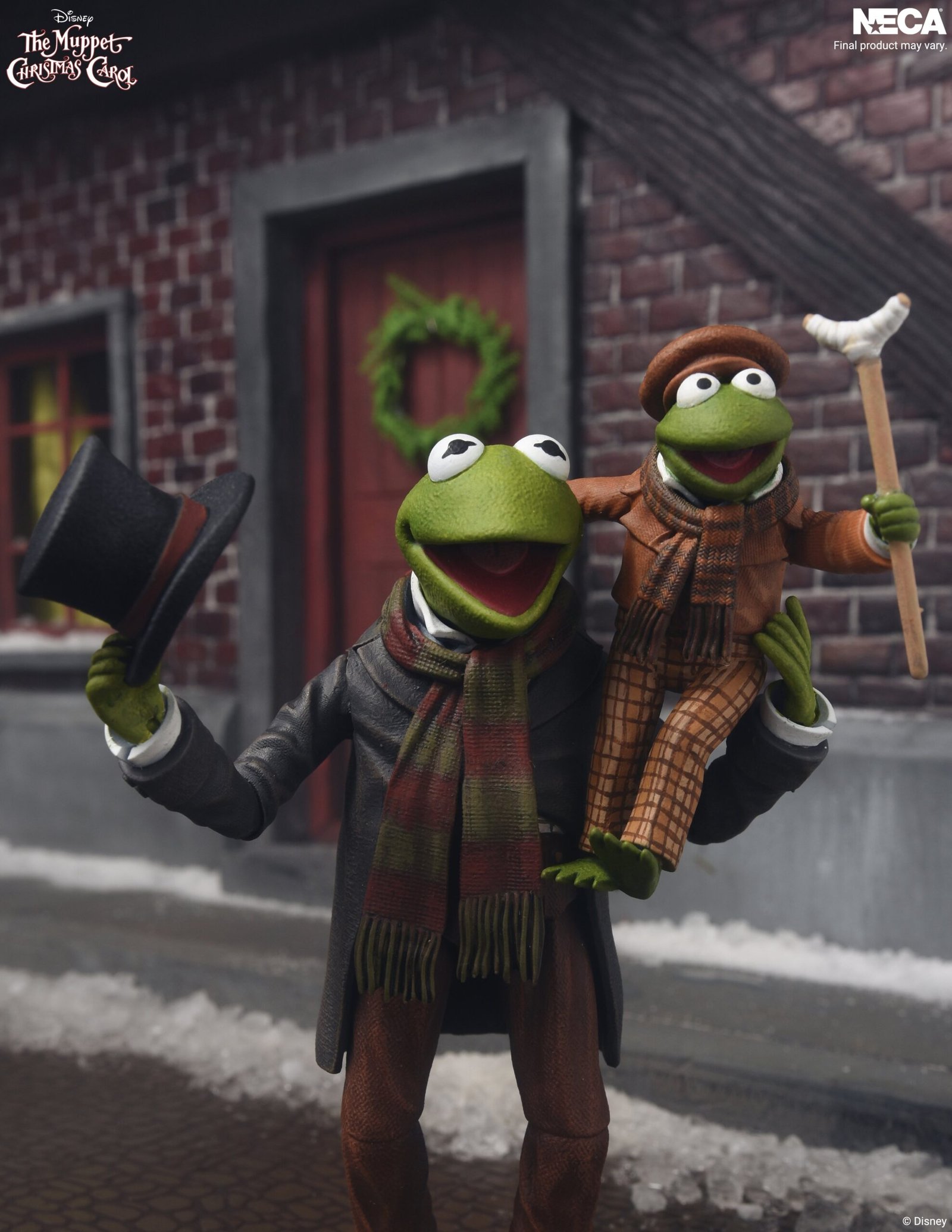 The Muppet Christmas Carol Ultimate Kermit as Bob Cratchit and Robin as Tiny Tim Action Figure Two Pack 03