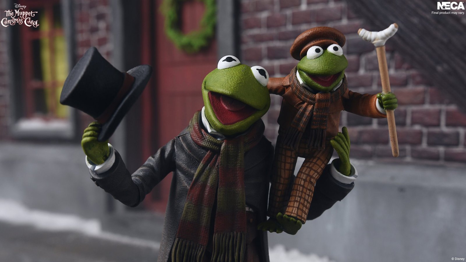 The Muppet Christmas Carol Ultimate Kermit as Bob Cratchit and Robin as Tiny Tim Action Figure Two Pack 05