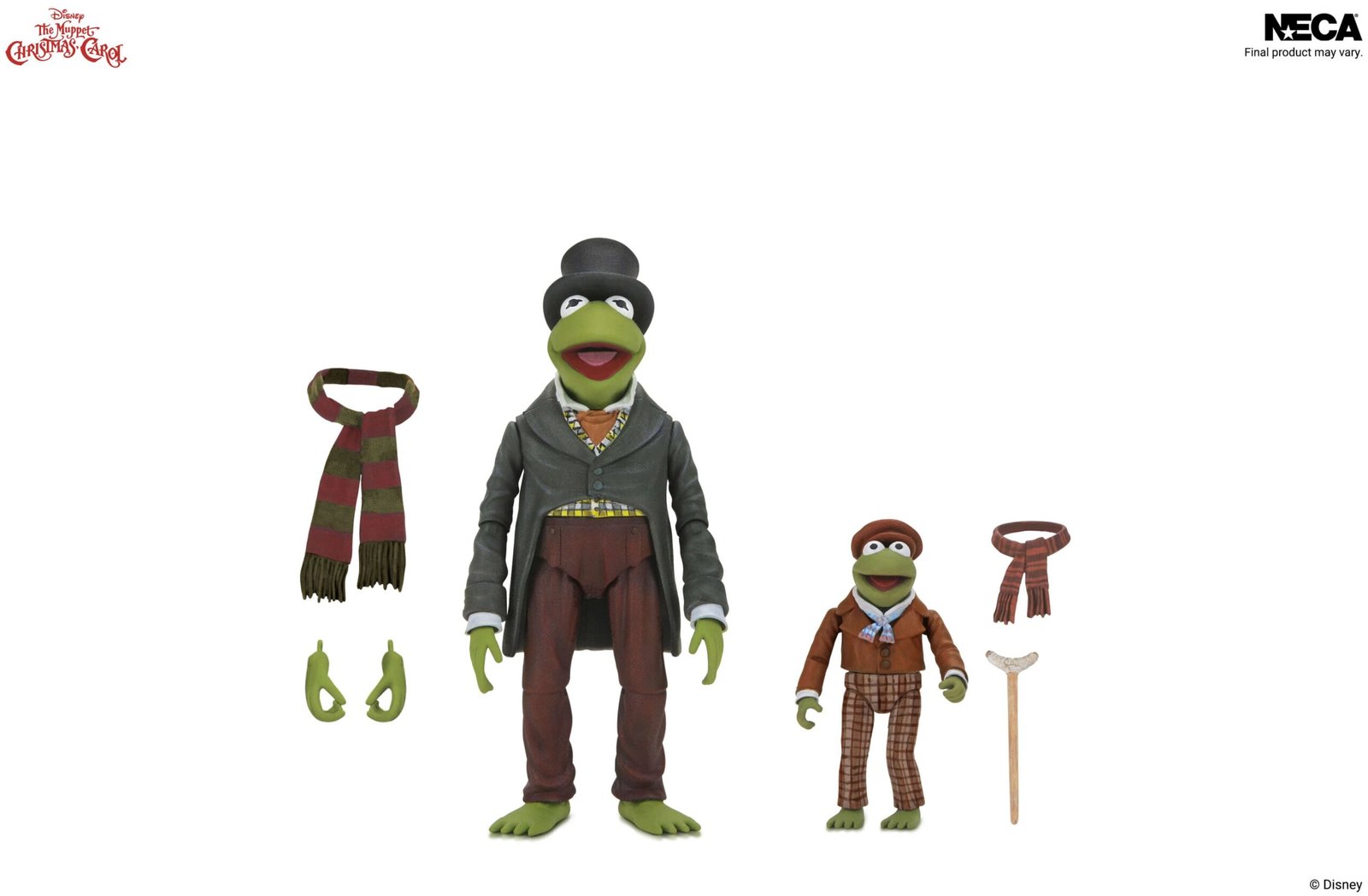 The Muppet Christmas Carol Ultimate Kermit as Bob Cratchit and Robin as Tiny Tim Action Figure Two Pack 07
