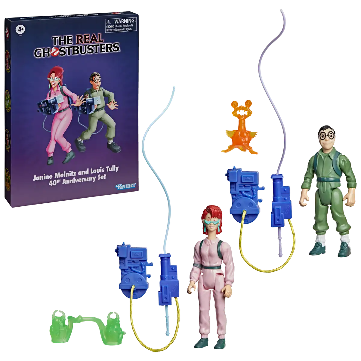 The Real Ghostbusters Kenner Classics Janine Melnitz and Louis Tully 40th Anniversary Set 02