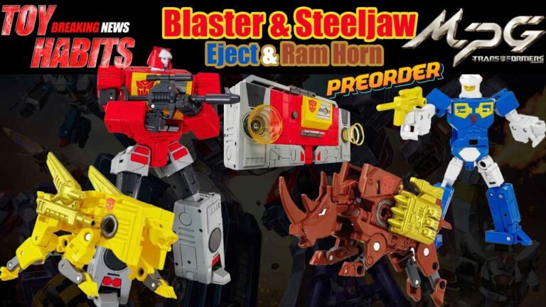 Transformers MPG MPG-25 Blaster & Steeljaw + MPG MPG-24 Eject & Ramhorn Preorder
