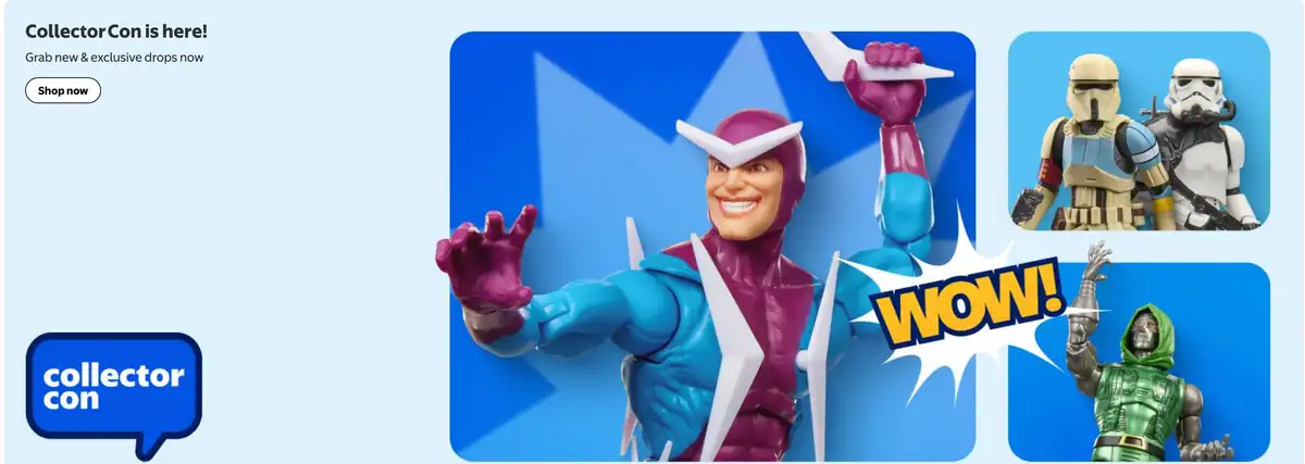 Walmart Collector Con July 2026 Splash Page