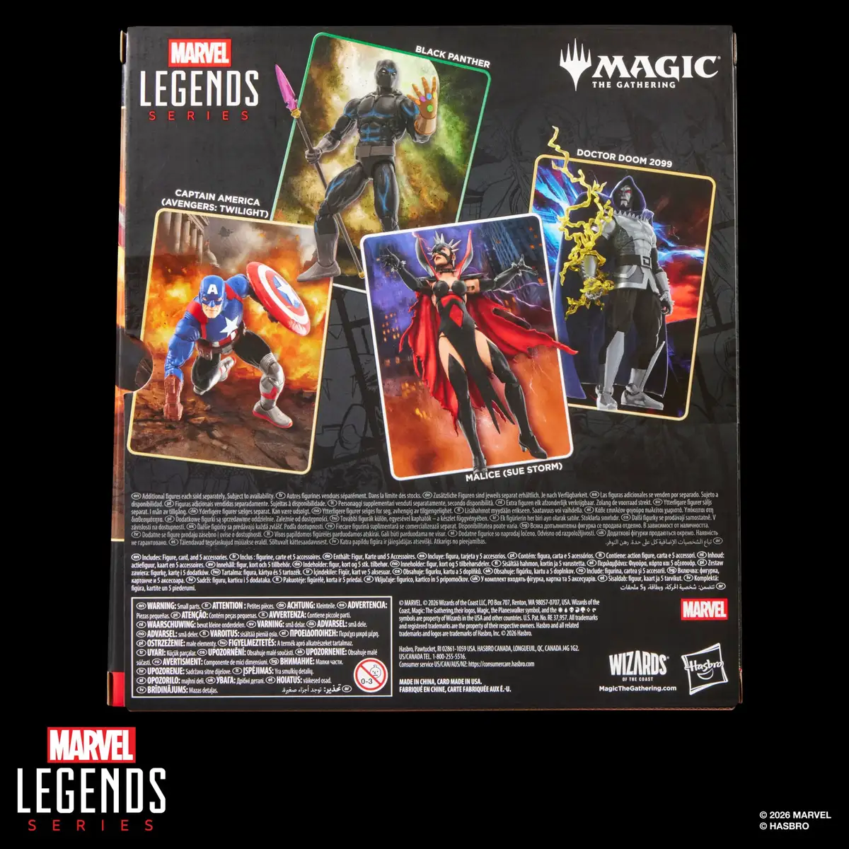 Avengers Twilight Marvel Legends Captain America Action Figure with Exclusive Magic The Gathering Card 14