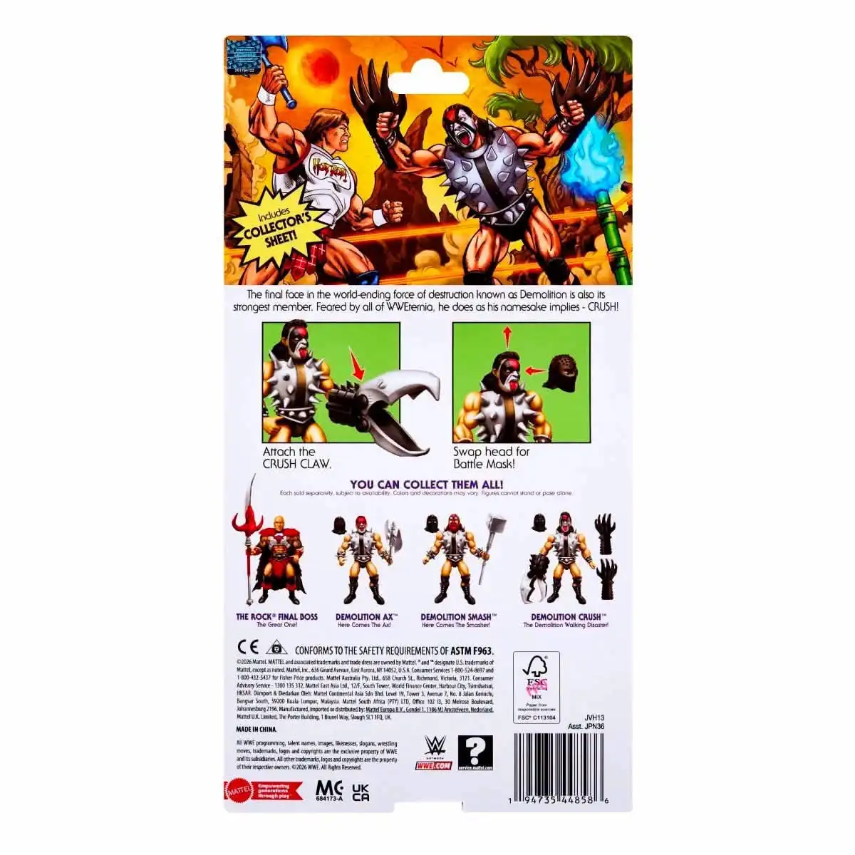Demolition Crush Masters of the WWE Universe 2