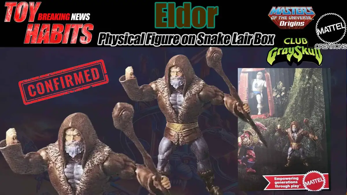 Eldor MOTU Origins Figure Spotted on Back of Snake Lair Packaging