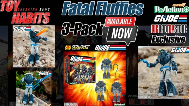 Fatal Fluffies 3-Pack GI Joe ReAction+ Big Bad Toy Store Exclusive In Stock Now