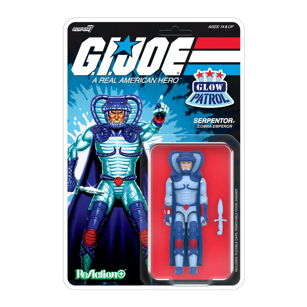 G.I. Joe ReAction+ Cobra Commander, Serpentor, and B.A.T. (Glow Patrol   Blue) SDCC 2026 Exclusive 3 Pack 07