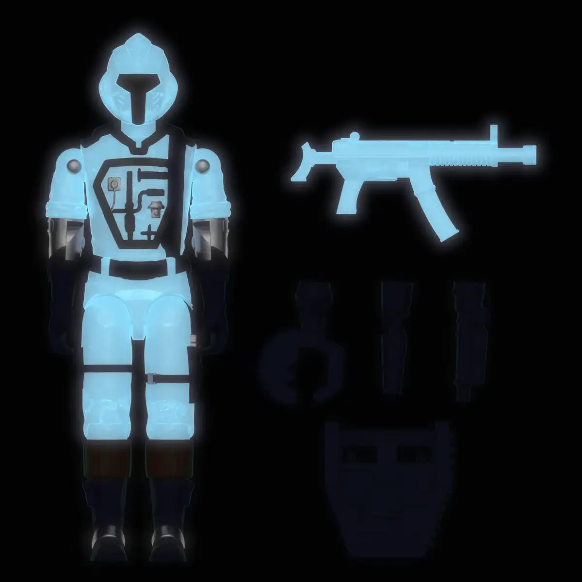 G.I. Joe ReAction+ Cobra Commander, Serpentor, and B.A.T. (Glow Patrol   Blue) SDCC 2026 Exclusive 3 Pack 11